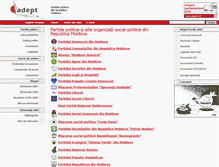 Tablet Screenshot of parties.e-democracy.md